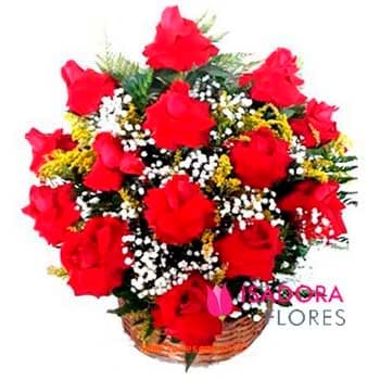 Cesta com Rosas Premium