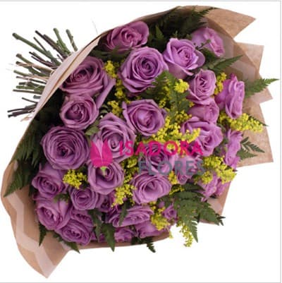 Buquê com Rosas Lilas