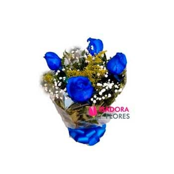 Buquê Rosas Azuis