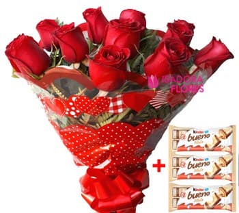 Buquê de Rosas + Kinder