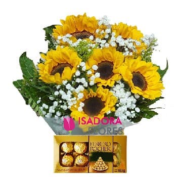 Girassol com Ferrero