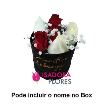 Box com Rosas + Nome da pessoa