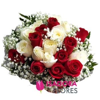 Buquê Duo com 20 Rosas
