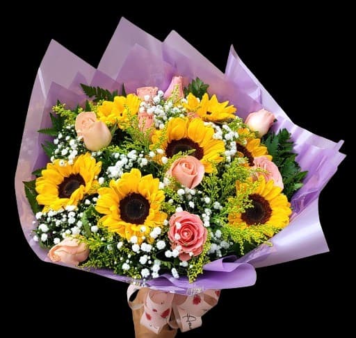 Buquê Girassóis e Rosas