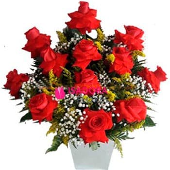 Arranjo com rosas Premium