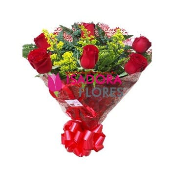 Chamego com rosas vermelhas