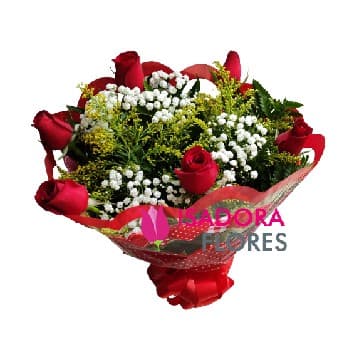 Chamego com rosa vermelha