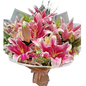 Buquê Aurora de Lírios