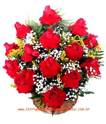 Cesta com Rosas Premium