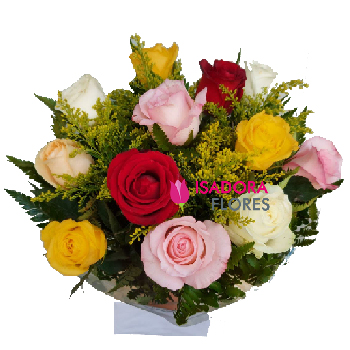 Buquê Rosas Coloridas