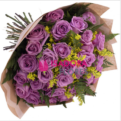 Buquê com Rosas Lilas