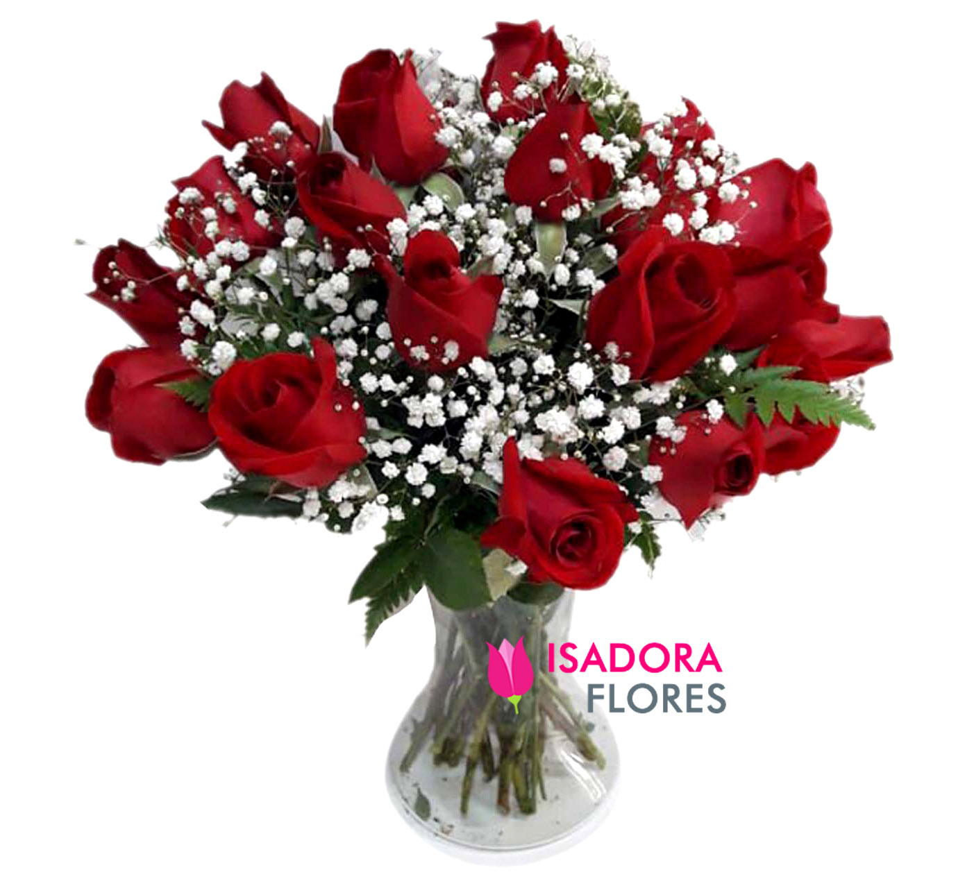 Buquê de Rosas no vidro