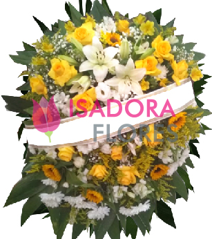 Coroa de Flores com Girassóis