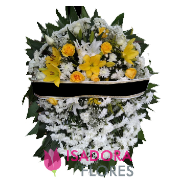 Coroa de Flores do Campo e Rosas