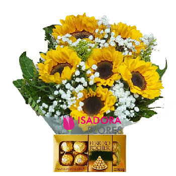 Girassol com Ferrero