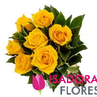 Buquê tradicional de Rosas Amarelas