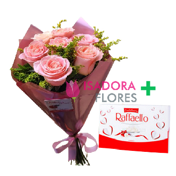 Cor de rosas com Raffaello