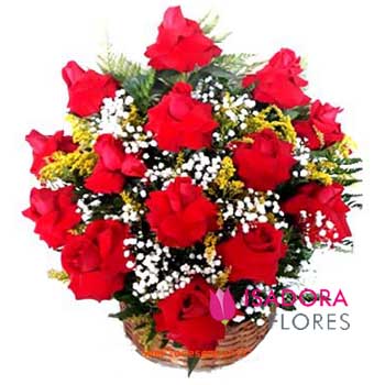 Cesta com Rosas Premium