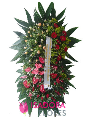Coroa de Flores Vertical.