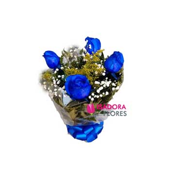 Buquê Rosas Azuis