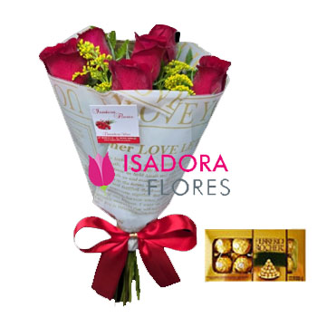 Buquê com Ferrero